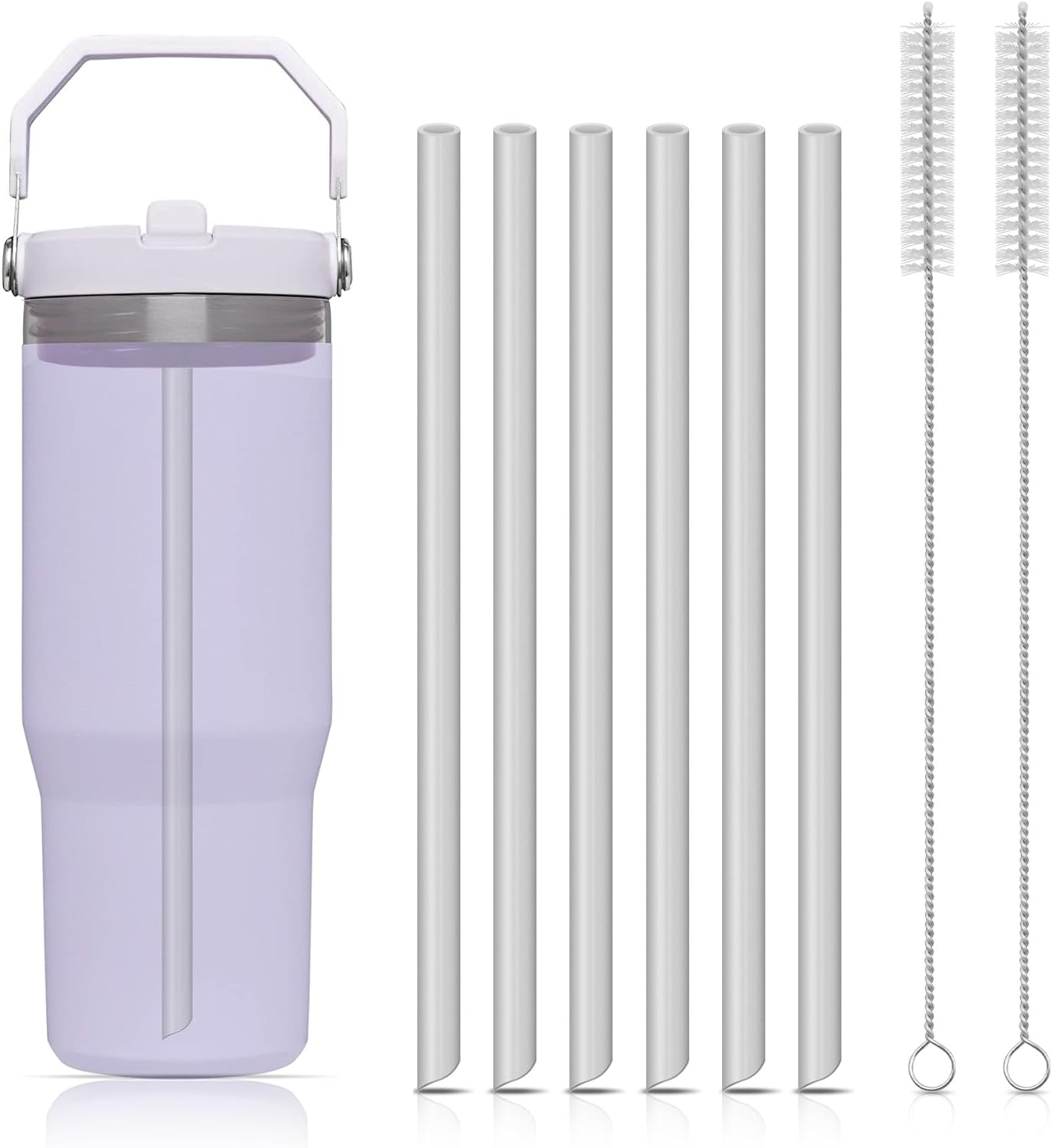Reusable Straw - 재사용 가능한 빨대 플라스틱 빨대, 청소
