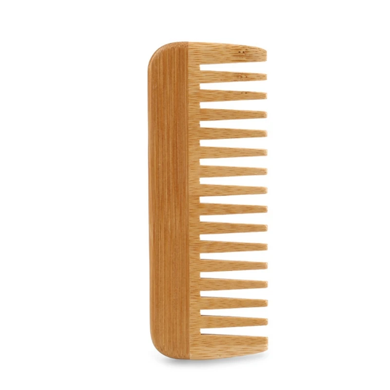Bamboo Toothbrush - 천연 대나무 넓은 이빨 빗, 제모