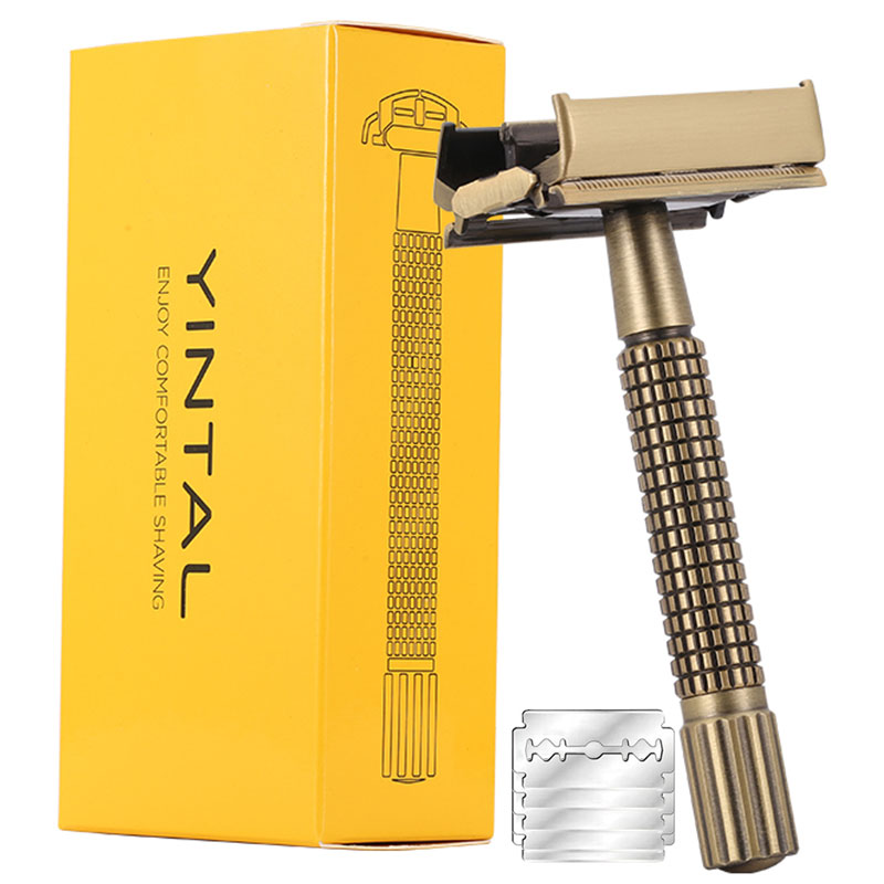 Safety Razor Handle - YINTAL 황동 남성 안전 TTO 면도기