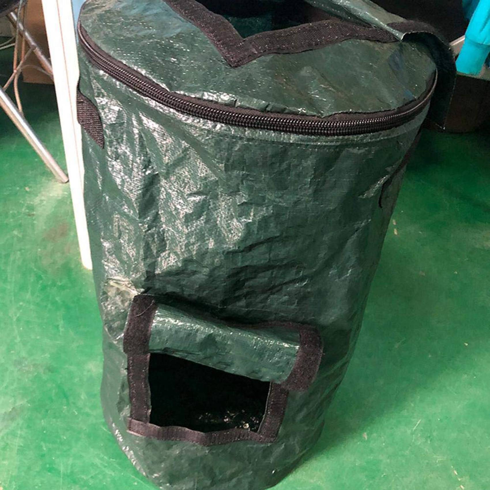 Compost Bin - ABUL-2X 접이식 퇴비통, 마당 쓰레기 봉투,