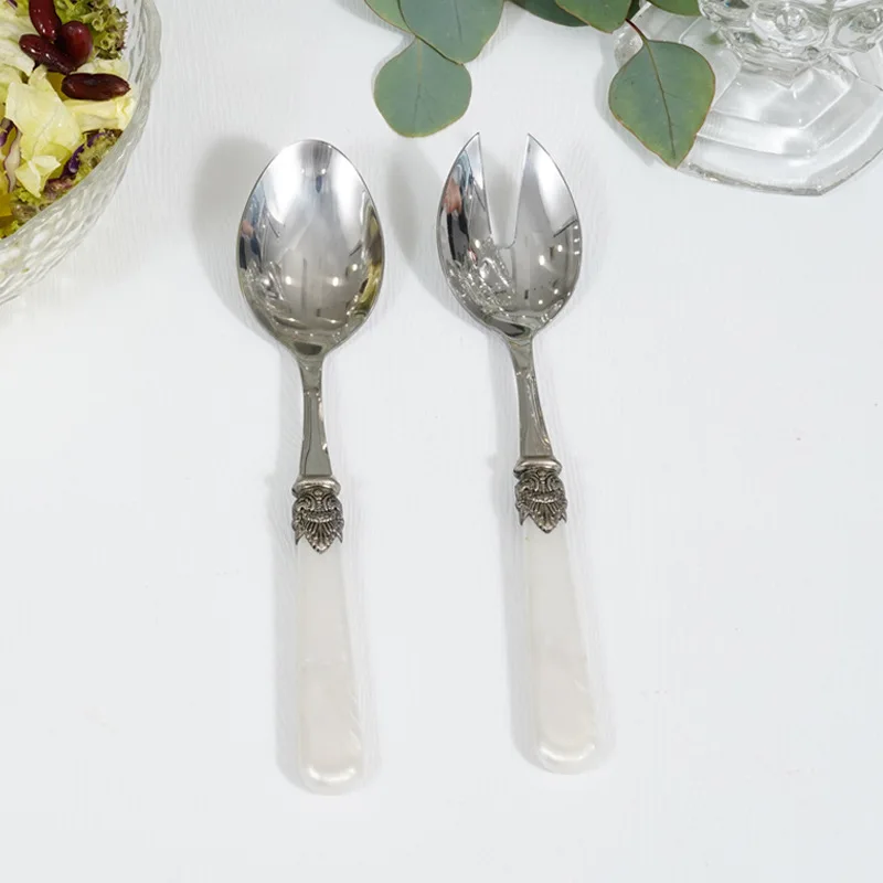 Bamboo Cutlery - 웨스턴 304 스테인리스 스틸 샐러드 스푼