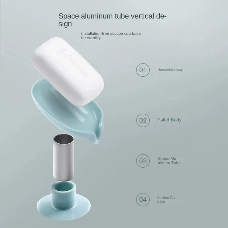 잎 모양 비누 받침대, 흡착식 비누통, 샤워 스펀지 건 - Eco Sponge 리뷰 및 가격