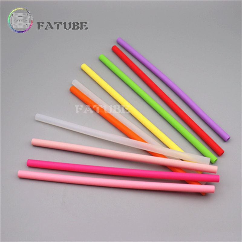 10개입 팻튜브 실리콘 빨대 곡선형 빨대 직선형 14  - Reusable Straw 리뷰 및 가격
