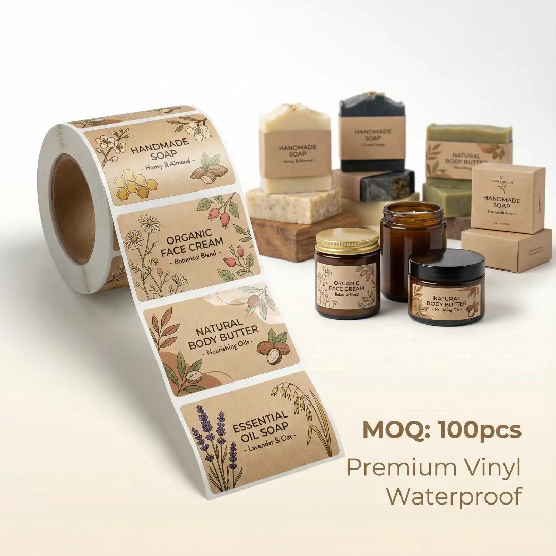 맞춤형 친환경 크라프트 종이 비누 라벨 생분해성 갈색  - Eco Soap 리뷰 및 가격