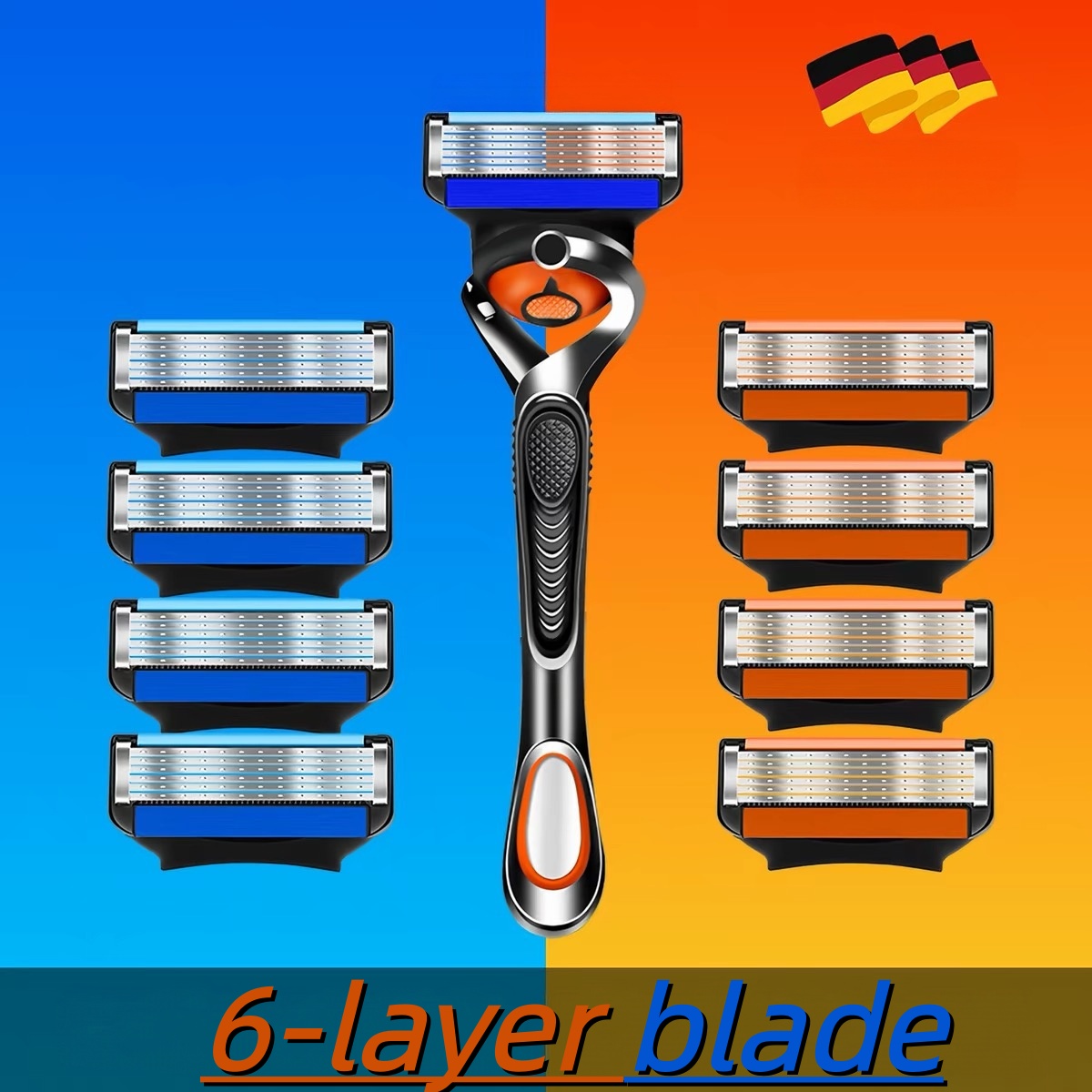 남성용 6중 스테인리스 스틸 면도날, 클래식 T자형 안 - Safety Razor Handle 리뷰 및 가격