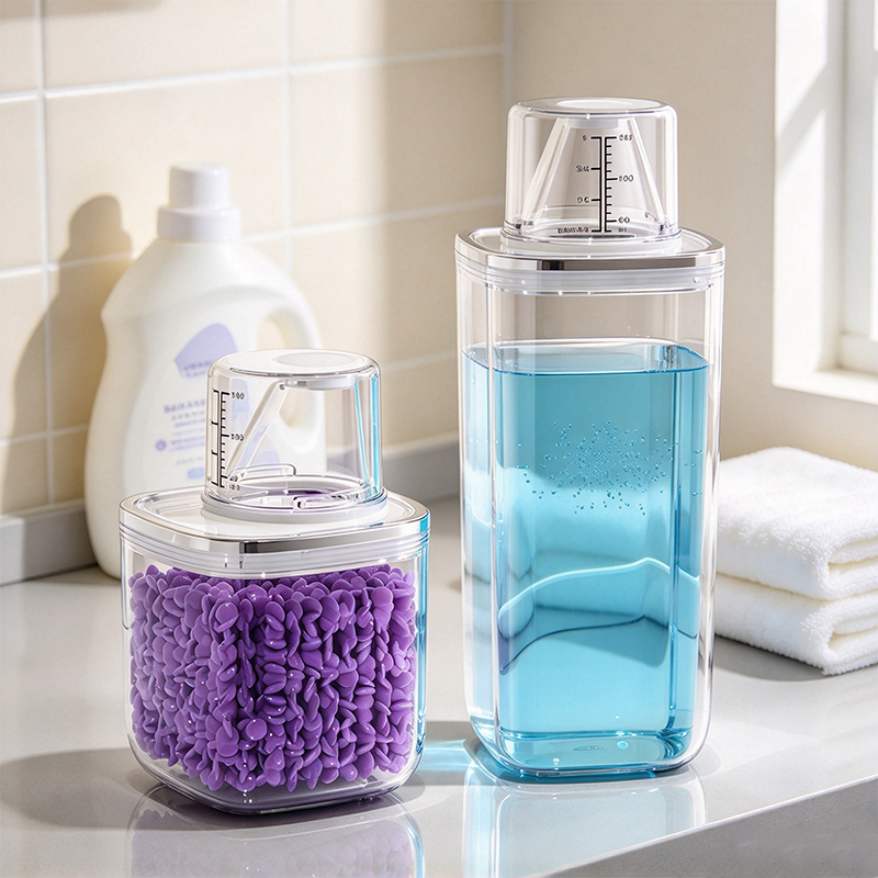 세탁 세제 보관 용기, 계량컵 포함, 밀폐형 재사용 가 - Reusable Bottle 리뷰 및 가격