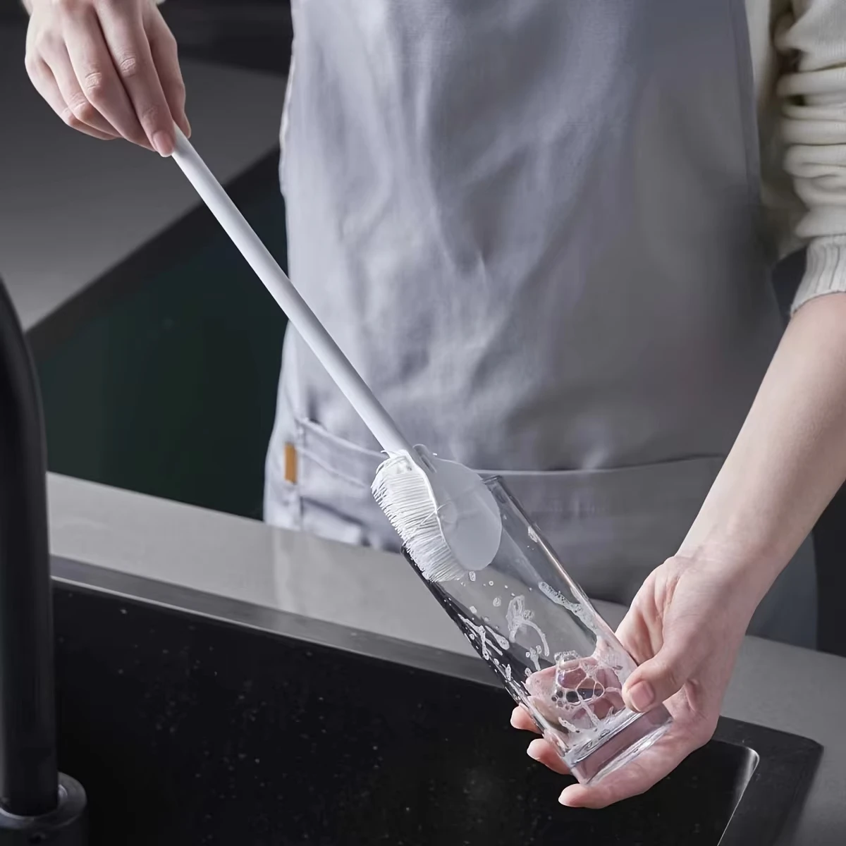 긴 손잡이가 달린 접이식 360도 회전형 실리콘 브러시 - Reusable Bottle 리뷰 및 가격