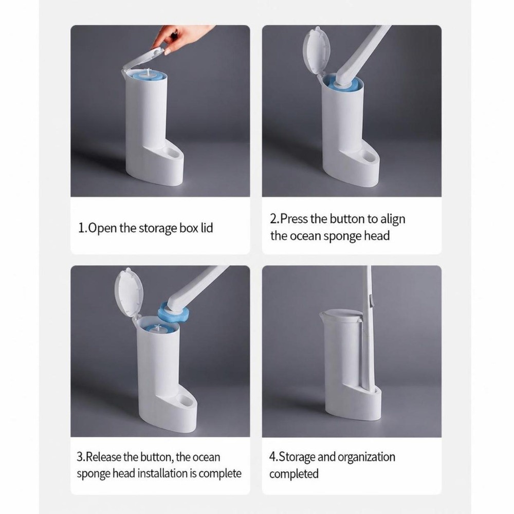 PP ABS 스펀지 재질의 일회용 변기 솔, 흰색, 강 - Eco Sponge 리뷰 및 가격