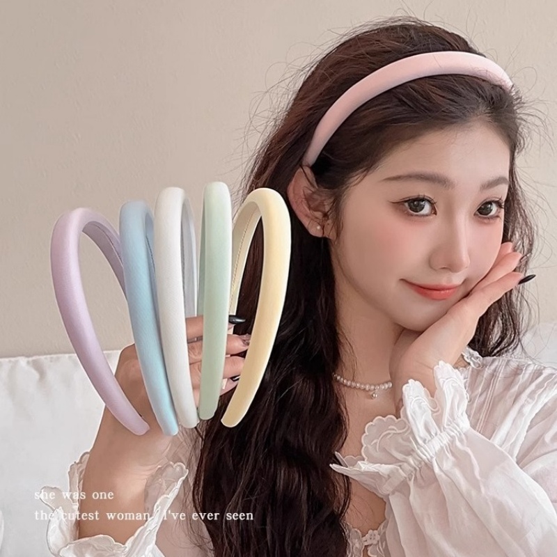 여성을위한 한국어 스타일 마카롱 컬러 스폰지 머리띠 좁 - Eco Sponge 리뷰 및 가격
