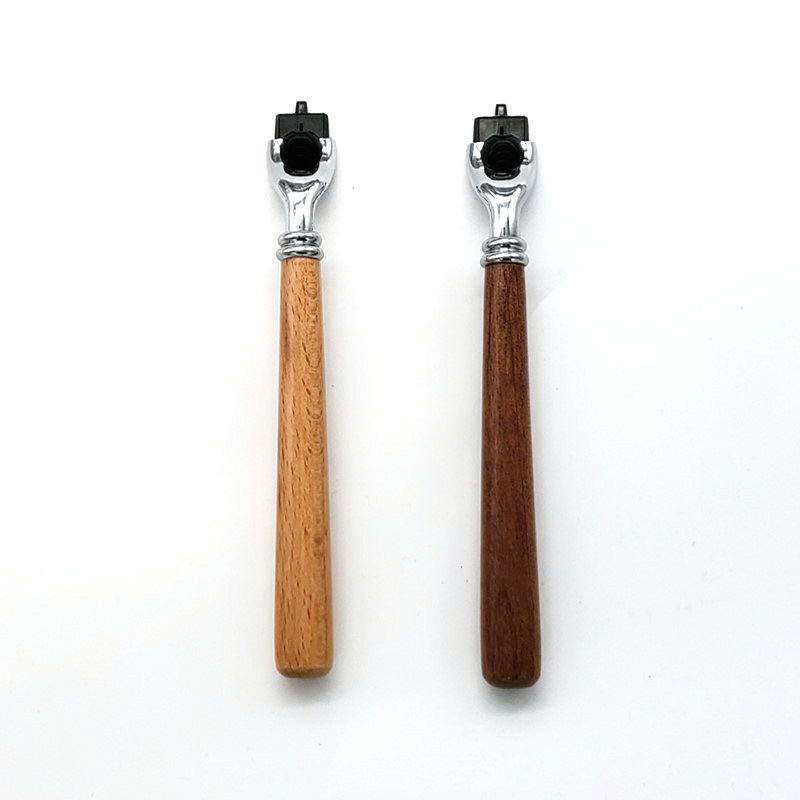 마하 3 면도날용 남성용 목재 긴 핸들 수동 면도기 핸 - Safety Razor Handle 리뷰 및 가격