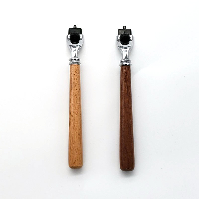 마하 3 면도날용 남성용 목재 긴 핸들 수동 면도기 핸 - Safety Razor Handle 리뷰 및 가격