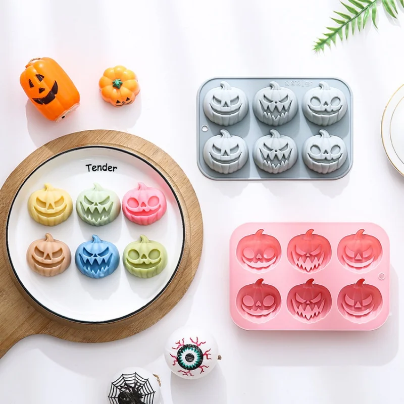 6-in-3 호박 모양 실리콘 몰드 할로윈 케이크 몰드 - Eco Soap 리뷰 및 가격