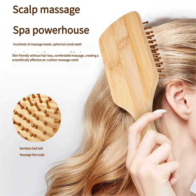 대나무 헤어 브러시 여성용 스타일링 헤어 빗 헤어브러시 - Bamboo Toothbrush 리뷰 및 가격