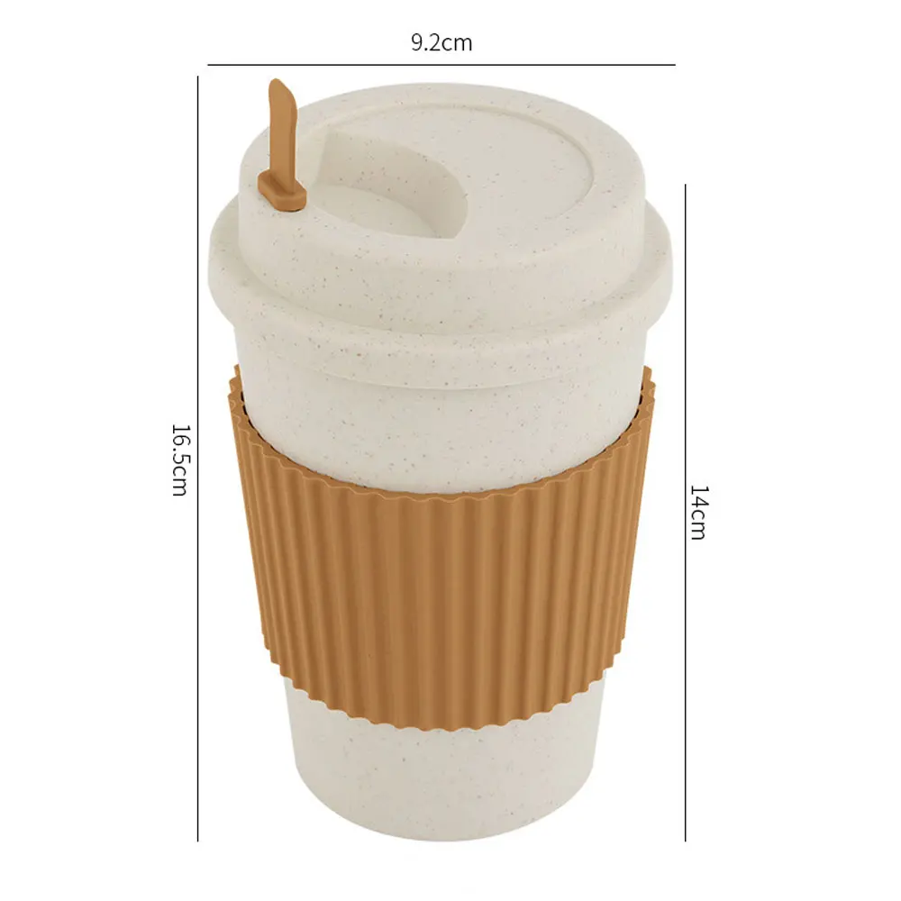 뚜껑이있는 450ML 커피 컵 밀짚 재사용 가능한 휴대 - Reusable Straw 리뷰 및 가격