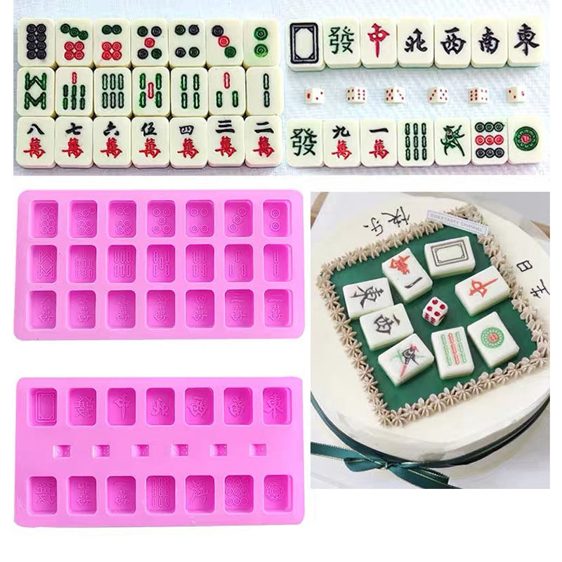 중국식 마작 타일 세트, 실리콘 몰드, 주사위, 초콜릿 - Eco Soap 리뷰 및 가격