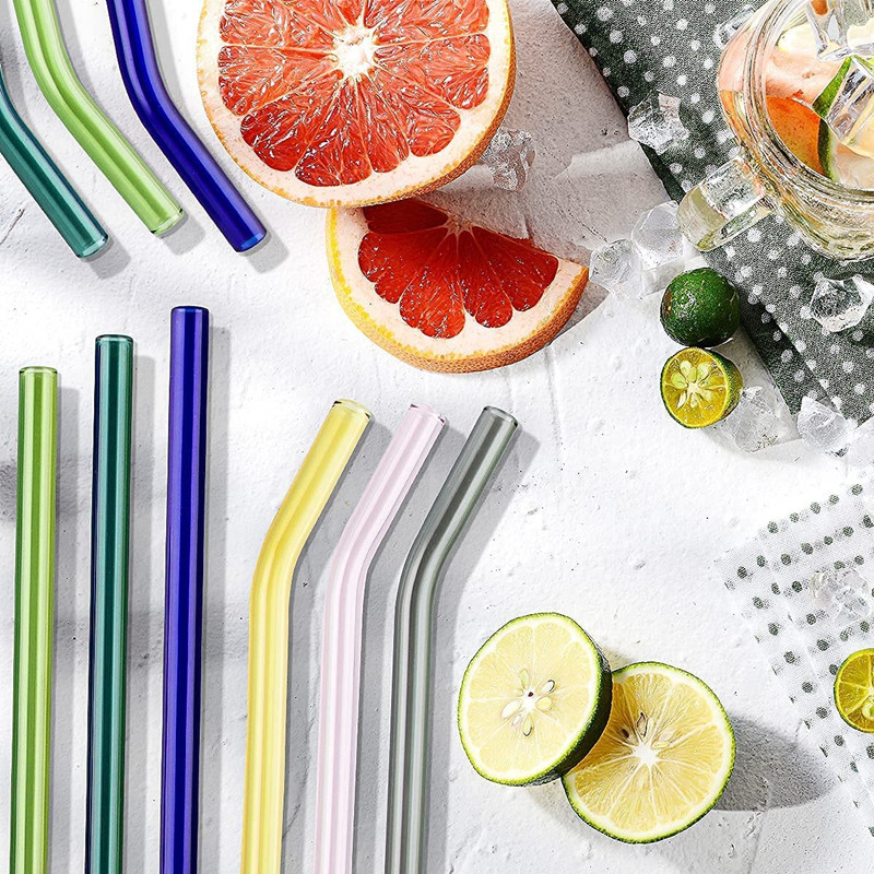 재사용 가능한 유리 빨대 스무디 밀크셰이크용 친환경 빨 - Reusable Straw 리뷰 및 가격